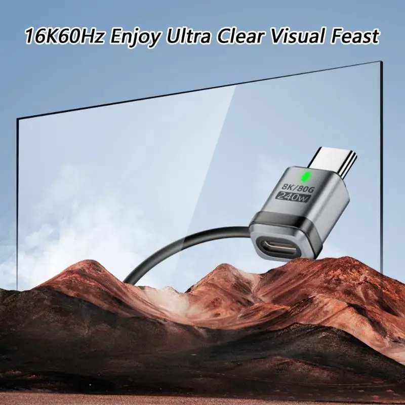Transfer USB4 0 Extension Port 80Gbps Speed Strong Metal Body Quick Arrangement 83CE