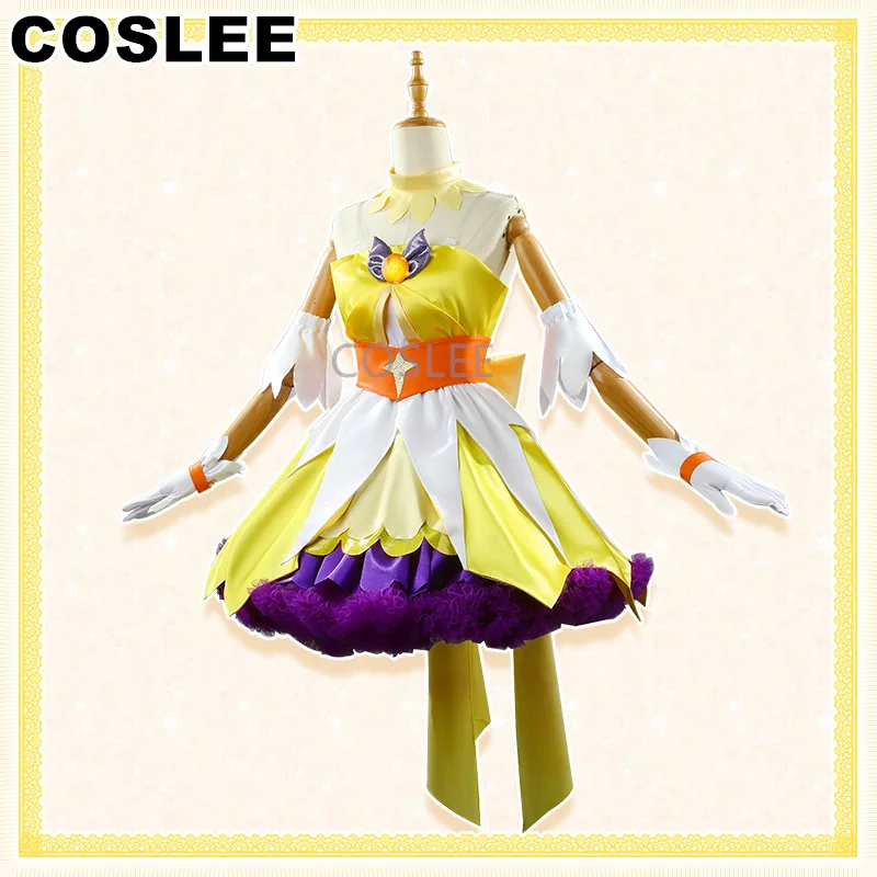 COSLEE Anime Go!Princess Hirogaru Sky Precure Cure Twinkle Shining Angel Lovely Lolita Dress Cosplay Costume Halloween Party