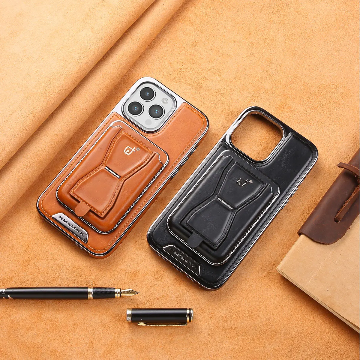 2 in 1 Magnetic Wallet Invisible Kickstand Leather Case for IPhone 15 Pro Max 15Plus 14 13 12 Phone Cards Solt Bag Holder Cover