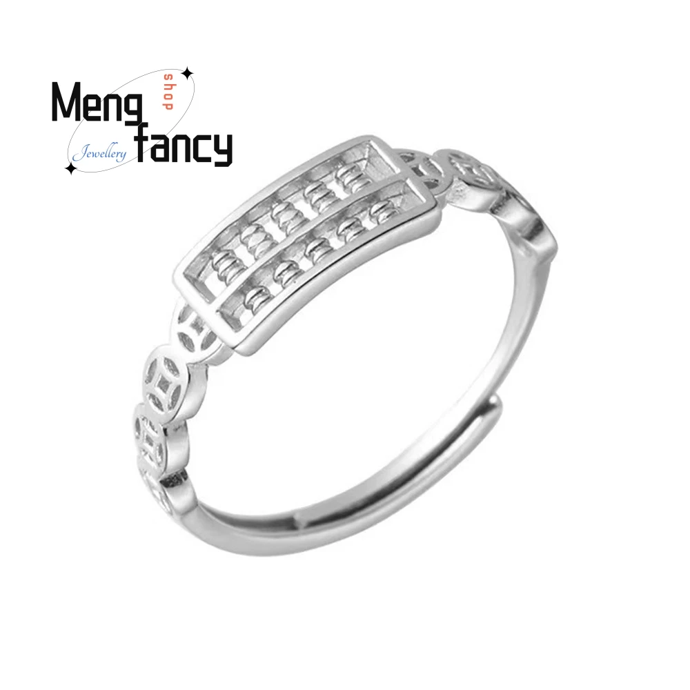 New Abacus Coin Ring Is A Niche Design For Women Fashionable Individual And High-End. Opening Is Adjustable Exquisite Elegant