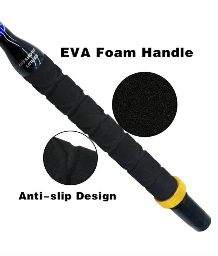 Custom High Quality 130lb-210+lbs Big Game Trolling Rod for Durable Salt Water Tuna Fishing Fast Glass Composite Boat Use