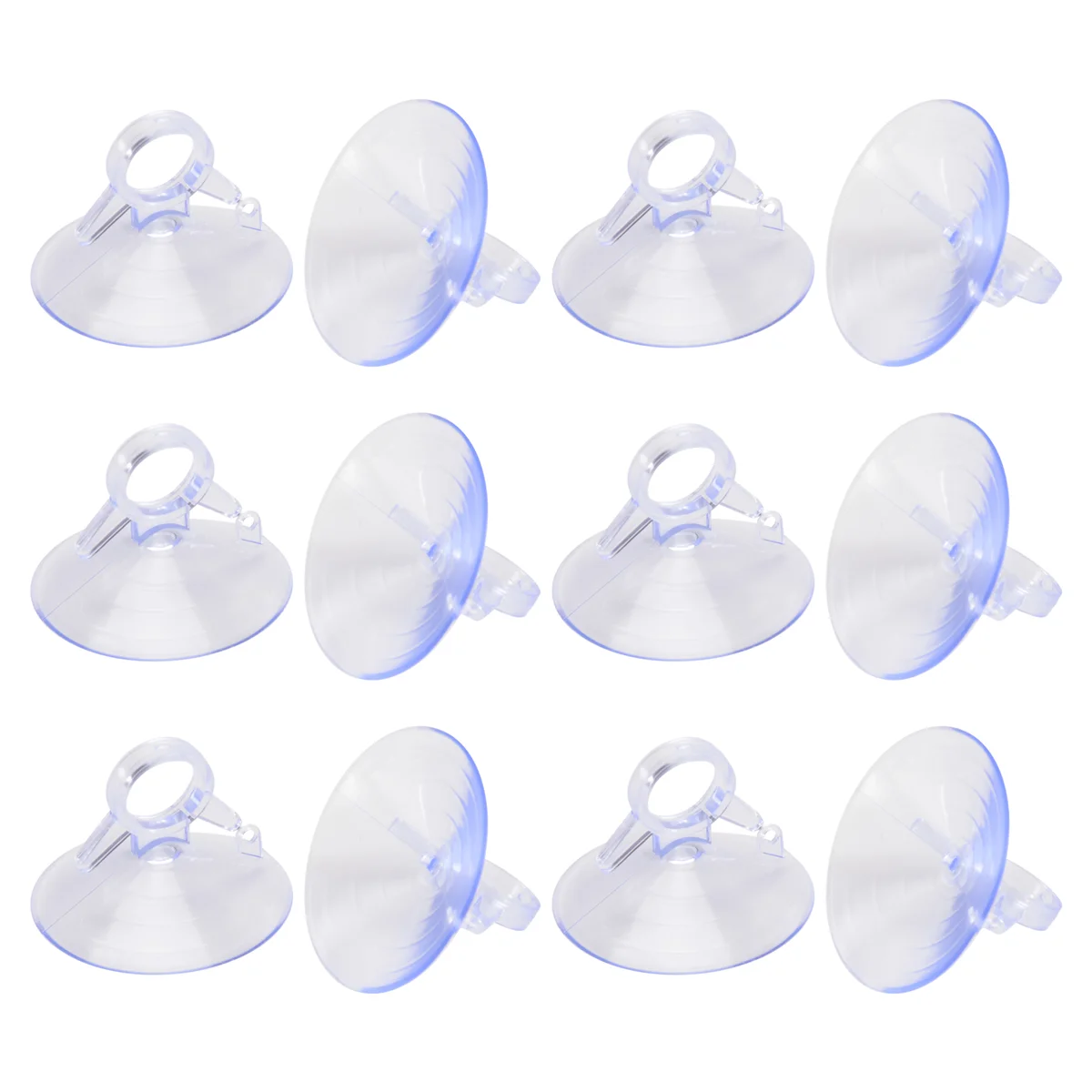 

B45C 12 Pcs Air Plant Stand,Fish Tank Vacuum Suction Cups with Loops for Plants Hanging on Glass Windshield Tile,Etc