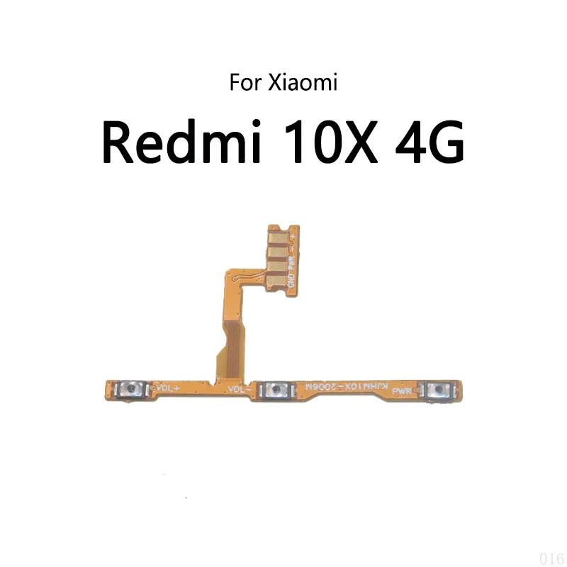 Power Button Switch Volume Mute Button On / Off Flex Cable For Xiaomi Redmi 10 10A 10C 10X 4G 5G