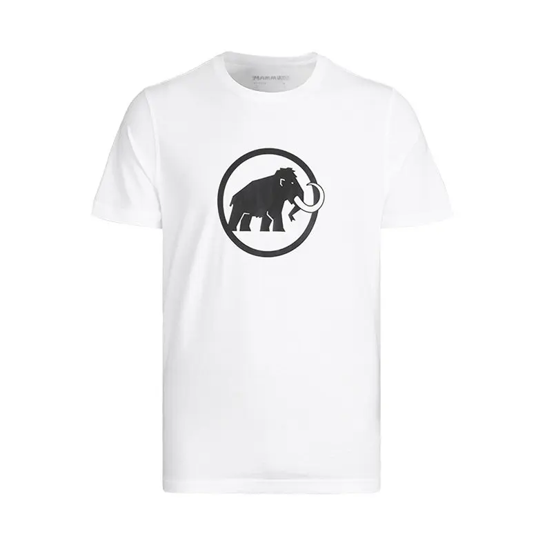 Mammoth Herren 2026 Neues Sommer Outdoor Freizeit T-Shirt aus reiner Baumwolle mit Print und kurzen Ärmeln – Detail 3