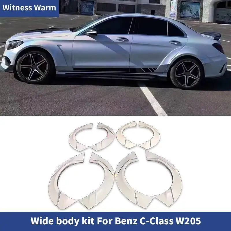 

W205 Широкий комплект кузова автомобиля, брови на колеса автомобиля для Benz C class W205 2015, модификация автомобиля