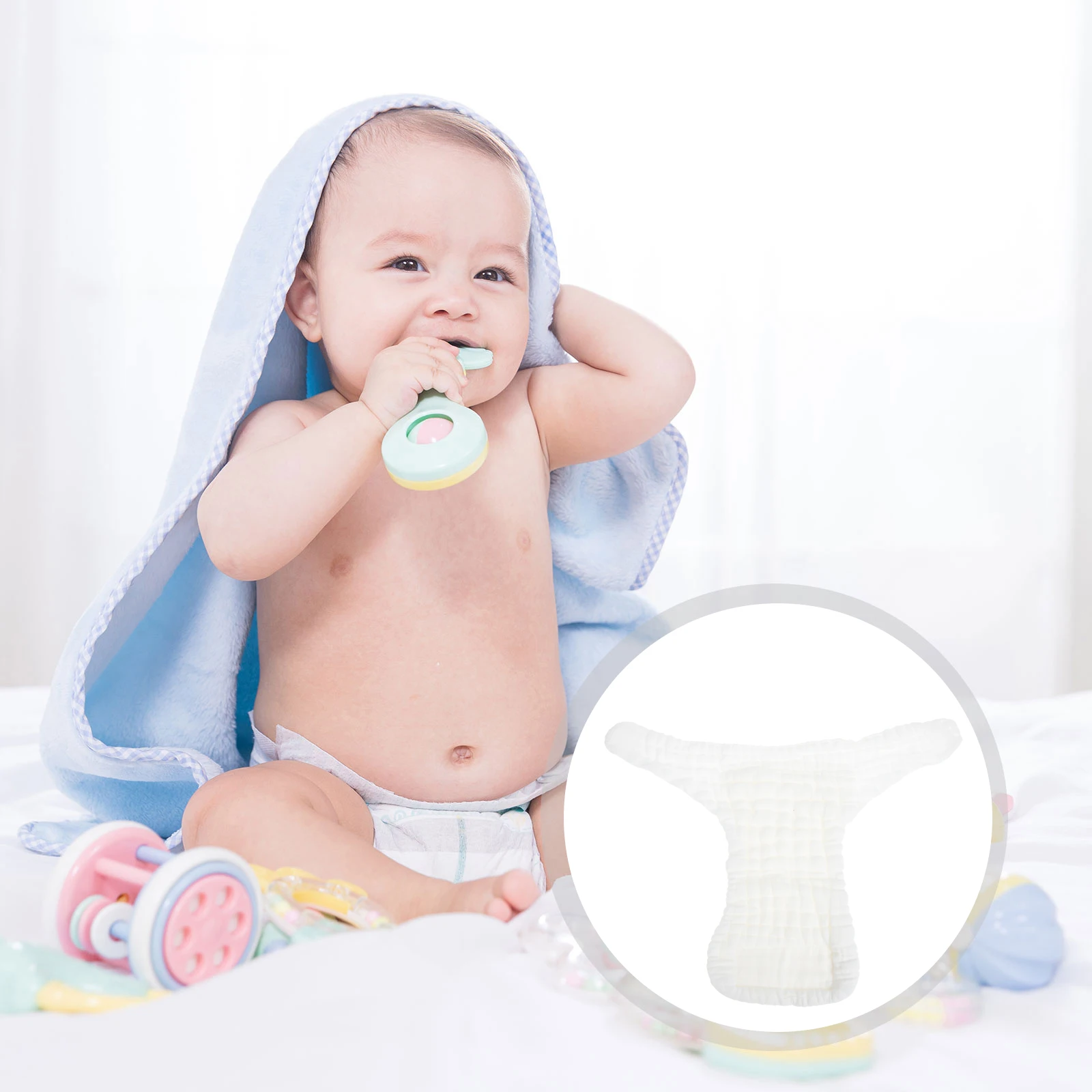 

5 Pcs Washable Diaper Pants Newborn Diapers Cloth Cotton Pocket Adjustable Nappies for