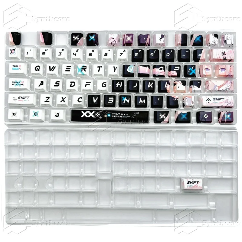 Keycap Cetak Terbuat Dari Bahan PC Dengan Penetrasi Kabut, Mendukung Wooting Ez63made68 Hero68nd63 Night Demon