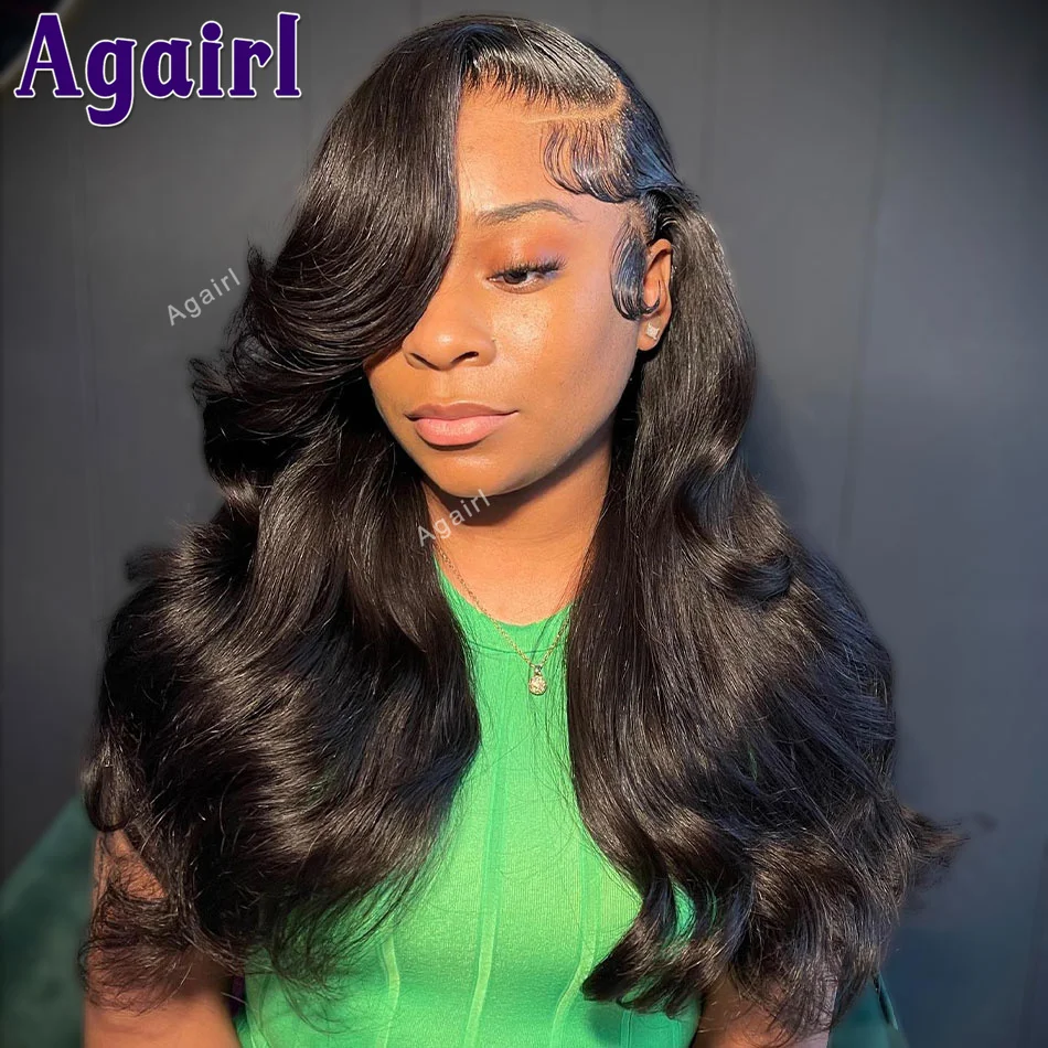 13X6 Dark Purple Lace Front Human Hair Wigs 13x4 Ready Go Body Wave Lace Frontal Wig PrePlucked 6X4 Lace Closure Wig 200 Density