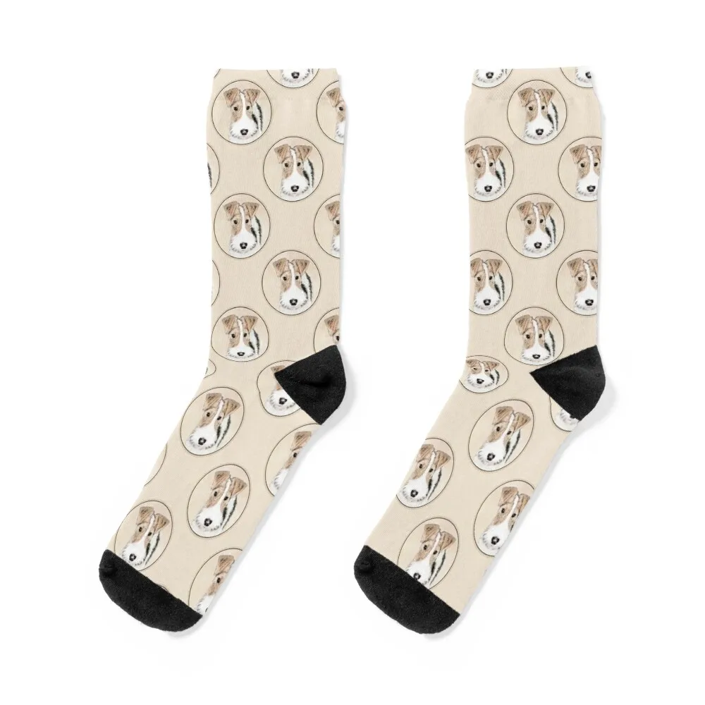 

Wire Fox Terrier Socks christmas gifts hiking snow winter Socks Women's Men's
