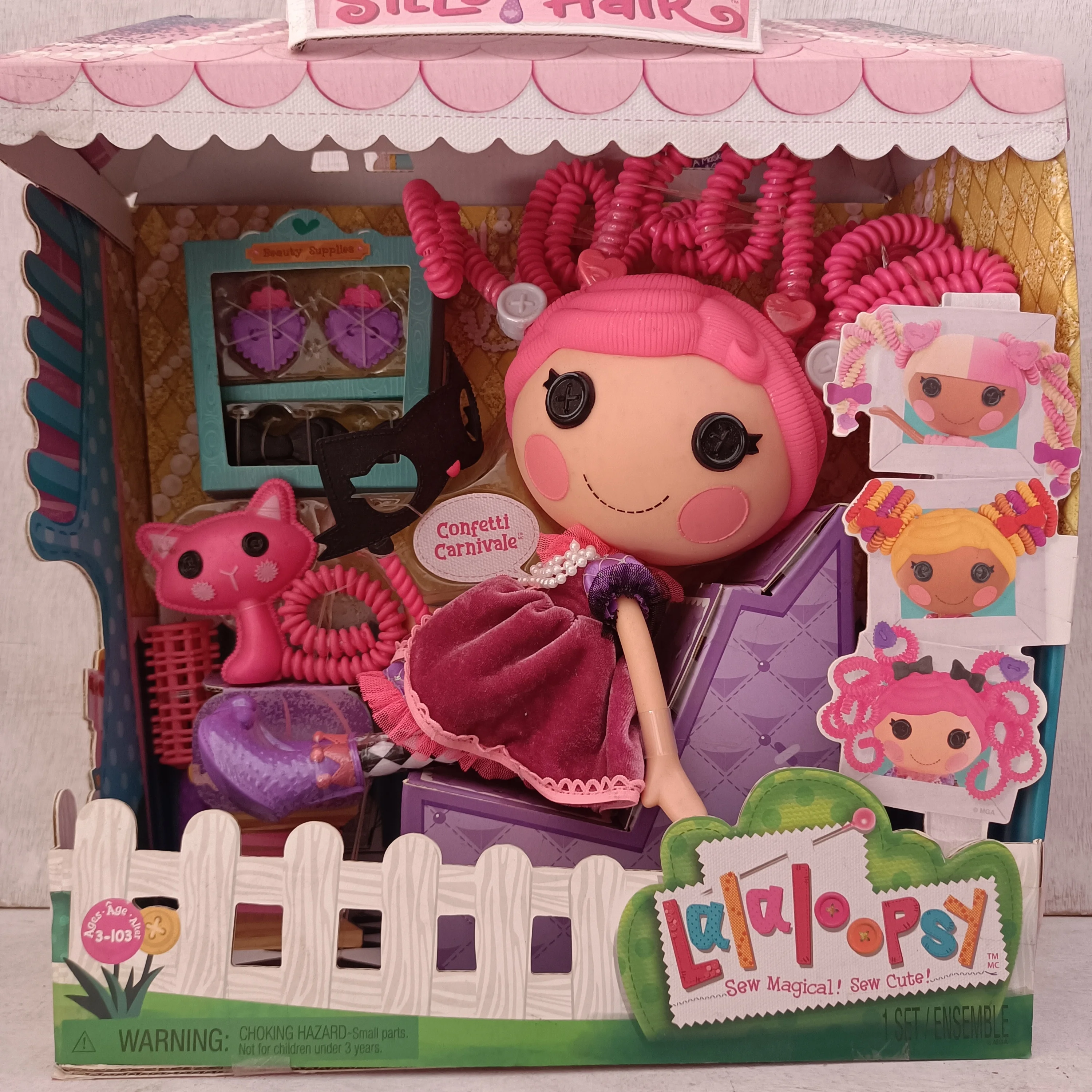 Original mga lalaloopsy10th aniversário edição bonito boneca cena conjunto crianças brincam brinquedo presente de natal