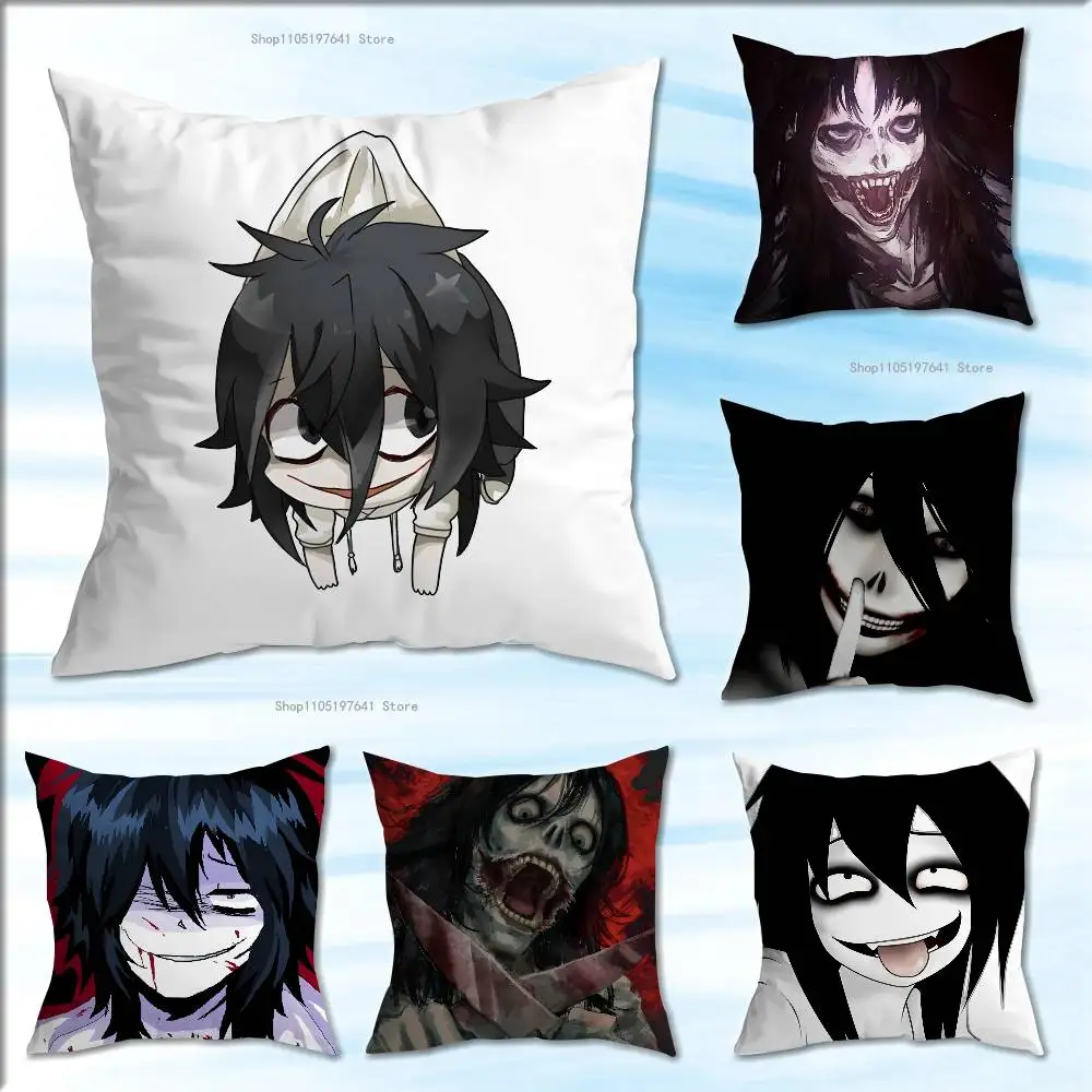 

J-Jeff Art K-Killer Pillow Case Plush Pillow Cases Home Decoration Pillow Cover for Sofa Bed Chair Living Room