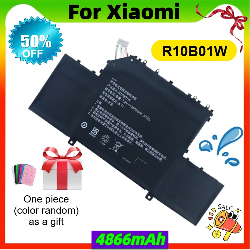 

R10B01W R10BO1W Laptop Battery for Xiaomi Mi Air 12.5" TM1607 161201-01 161201-AA Series Notebook 7.6V 4866mAh 37WH
