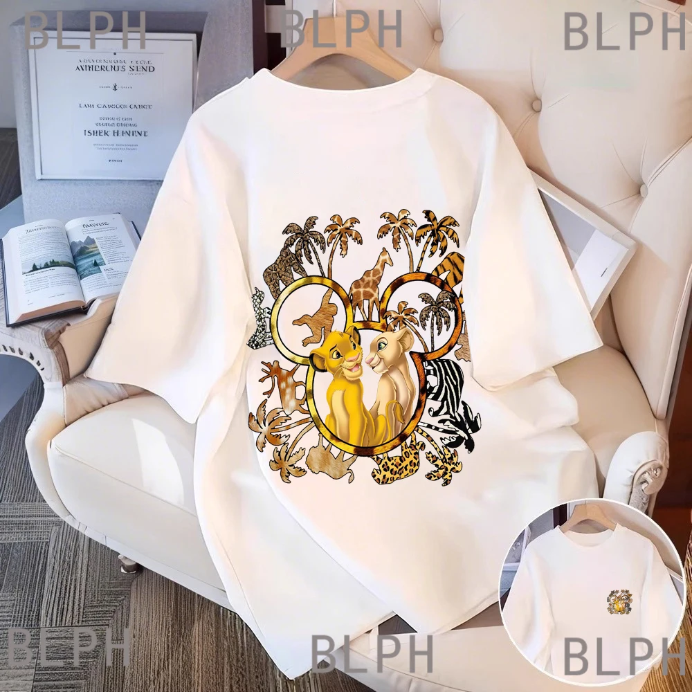 

2025 Fiber Disney Parent-child T-shirt Absorbs Moisture And Sweat-wicking Family Environmentally Friendly Fabric