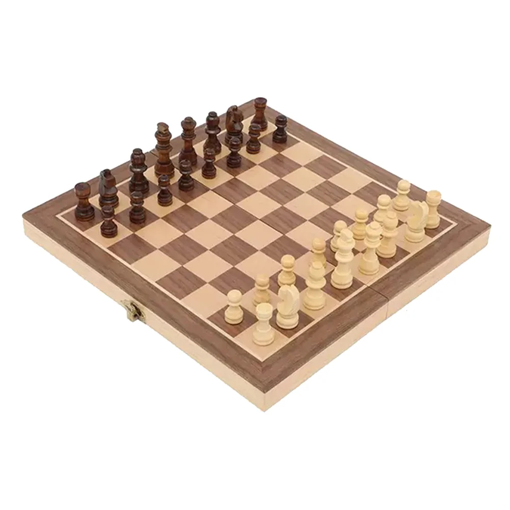 Travel Checkers Game Three in One Chess Piece Multifunctional Portable Chessboard