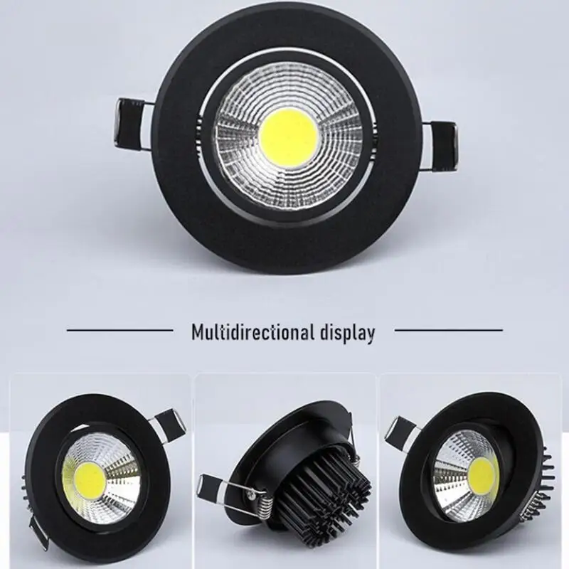 Recessed Down Light 3W 5W 7w 9W 12W 15W 18W LED Down Light Outdoor COB Dimmable LED Ceiling Light Bulb COB LED Spot Light 1pc