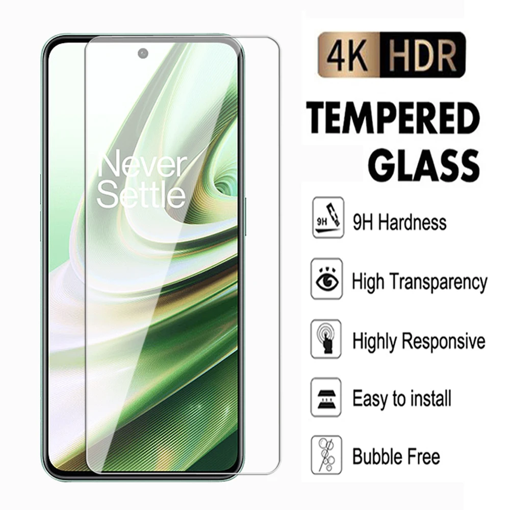 Full Tempered Glass For Oneplus 10R 10T 9 9R 9RT Screen Protector for Oneplus 7 7T 8T Nord  Protective Transparent Glass Film