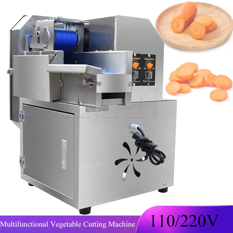 Automatic Vegetable Cutter Machine Commercial Electric Potato Slicer  Multi-function