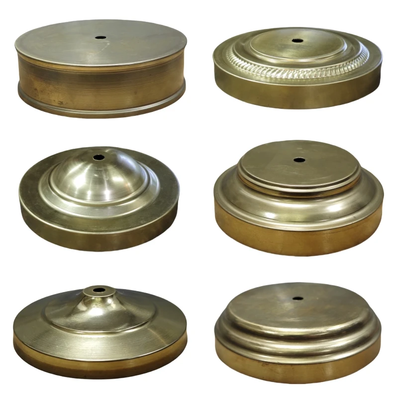 

150mm of Brass desk lamp lampshade claw unpolished ceramic vase lid copper cover customizble DIY copper Lighting accessories