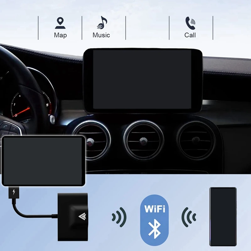 2X Android Auto Wireless Adapter For Wired Android Auto Car Plug & Play Easy Setup AA Wireless Android Auto Dongle