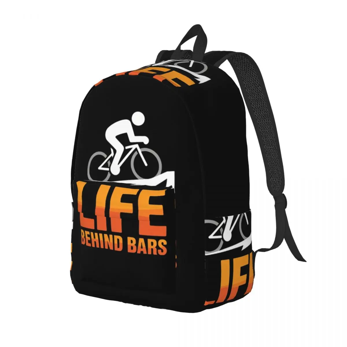 

Cyclist Bicycle Student Backpack School Bag Hiking Travel Daypack for Men Women Fashion Bookbag Shoulder Bags