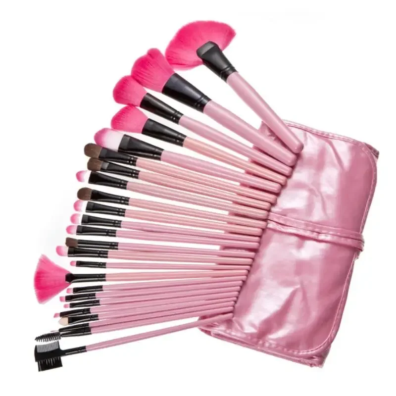 Set di pennelli per trucco da 24 pezzi con custodia Set di pennelli per trucco completo multi-tipo Pennello per fondotinta in polvere Strumento cosmetico professionale