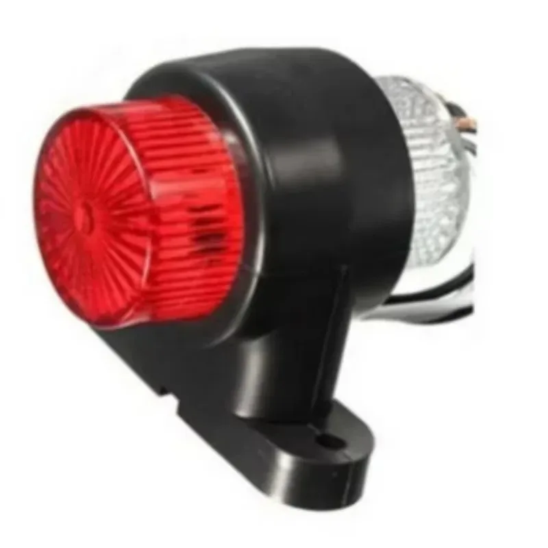 

Popu Universal 8-LED Truck Side Marker Lights 12V/24V Dual Color Waist Lights Clearance lights Double-sided for Truck/Trailer 4P