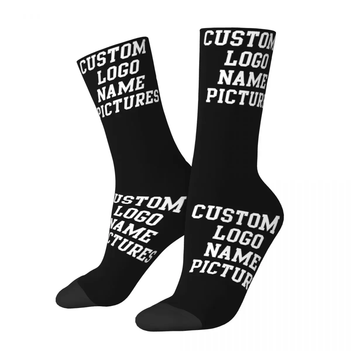 Personalized Photo Picture Customized Men Women Socks Cozy Custom Logo Text Name Sport Middle Tube Socks Cute Small Gifts