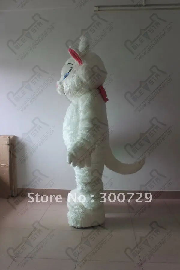 Neue Erwachsene schönheit weiße katze Maskottchen Kostüm Halloween Weihnachten Kleid Volle Körper Requisiten Outfit Maskottchen Kostüm