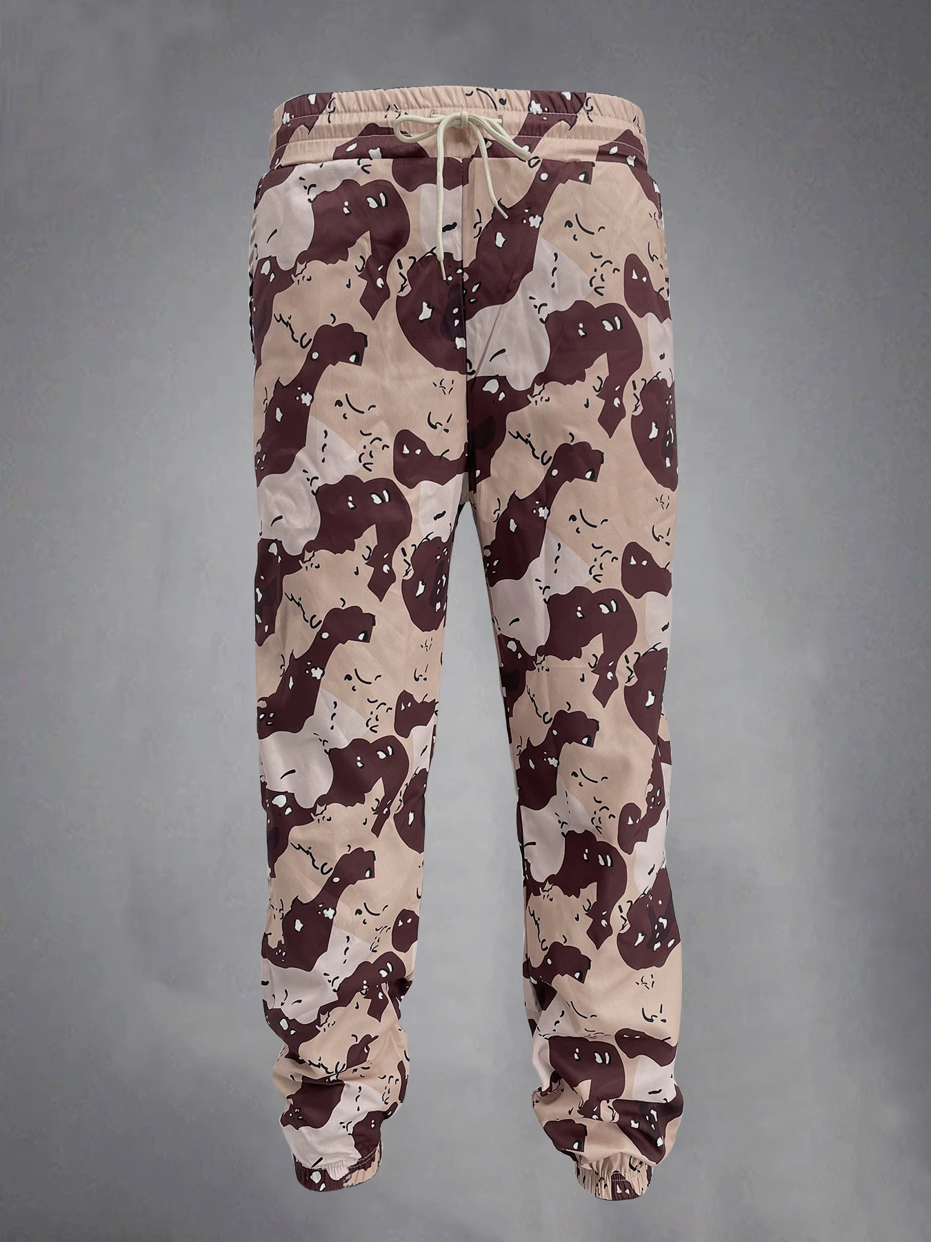 Cargo pants jogging pants men\'s sports casual camouflage pants woven regular spring and summer elastic waist casual outing