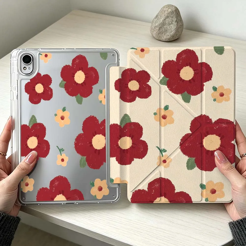 

Design Floral Art Patterns For Huawei MatePad Pro SE Air 12X Honor Pad 9 V9 GT X9a X9 Foldable 3Y Tablet Case Soft