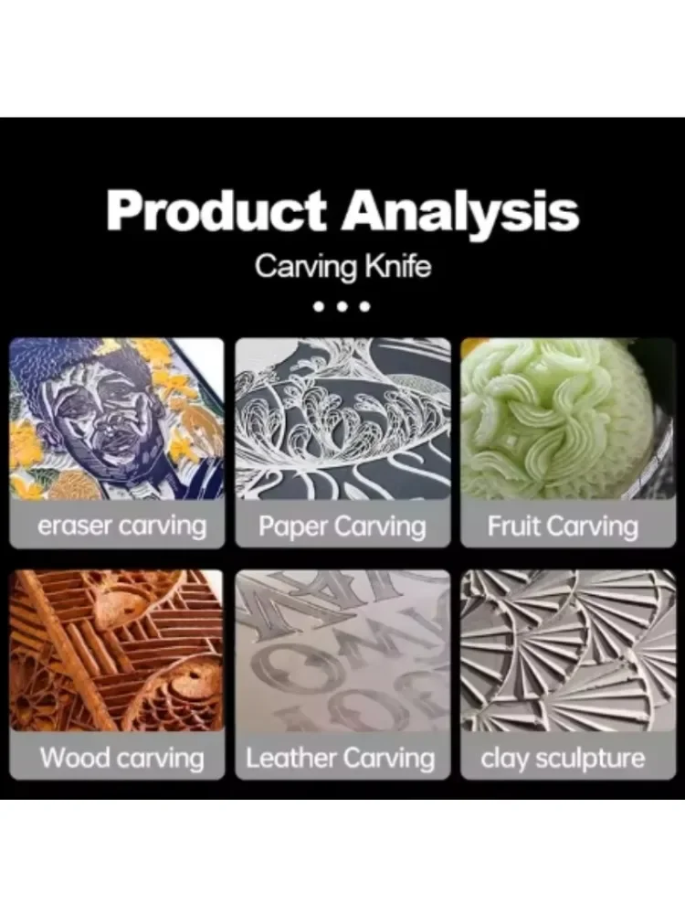 نحت سكين اكسبرس فتح علبة اليدوية ورقة قطع DIY ختم نحت أداة سكّين متعدّد الاستخدامات البوق حساب اليد نحت سكين #3