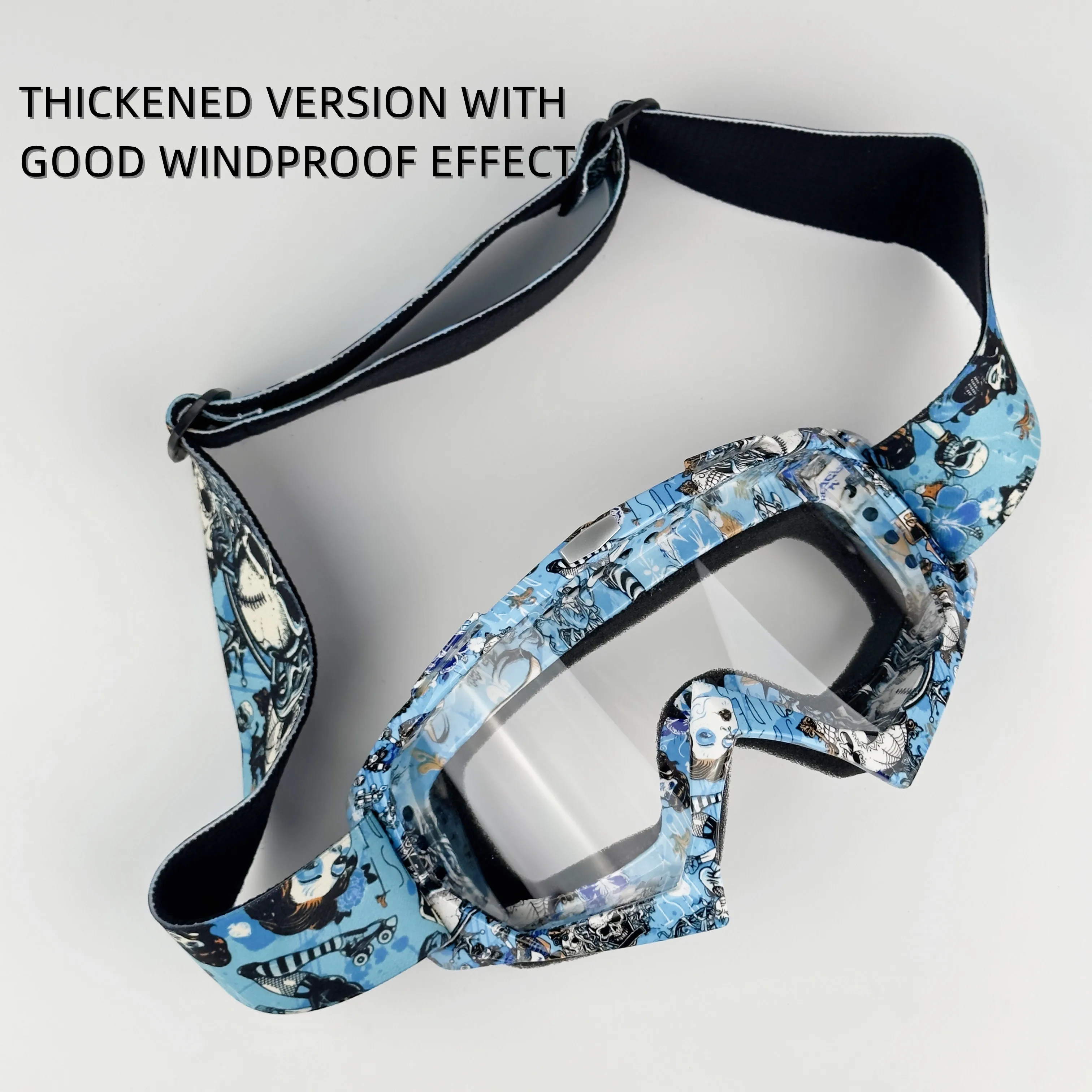 Windproof Motocross Riding Goggles, ATV Dirt Bike Goggles, Motocicleta Óculos, Ski Racing Capacete Goggles para adultos Homens e Mulheres Juventude