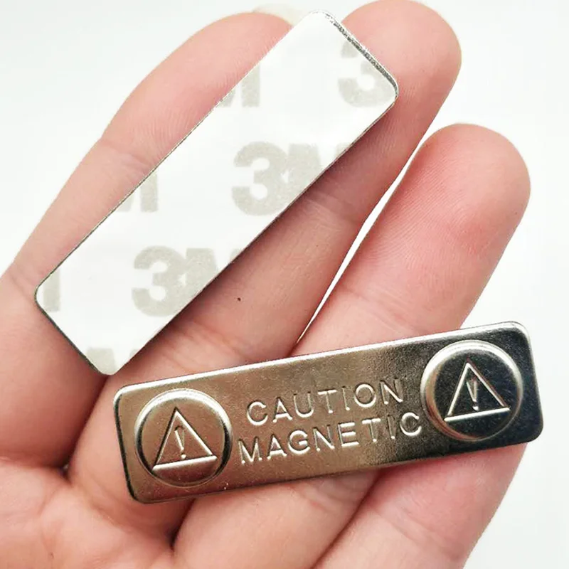10/20/50PCS Strong Magnetic Name Tag Badge Metal Fastener ID Cards Durable Attachment Holder Decoration Badge Metal Fastener Kit