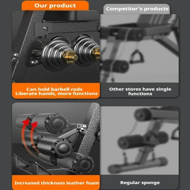 Bench Press Stool Dumbbell Stool Roman Chair Household Multi-functional Goat Upright Indoor Fitness Equipment Integrated Fitness