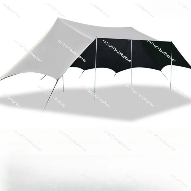 Outdoor Canopy Tent Awning Camp Double Peak Rain and Sun Protection Tent