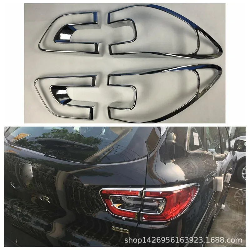 

For Renault Kadjar 2017 2018 2019 car assecories Rear Trunk Tail Lamp Cover Abs Car Stickers Styling