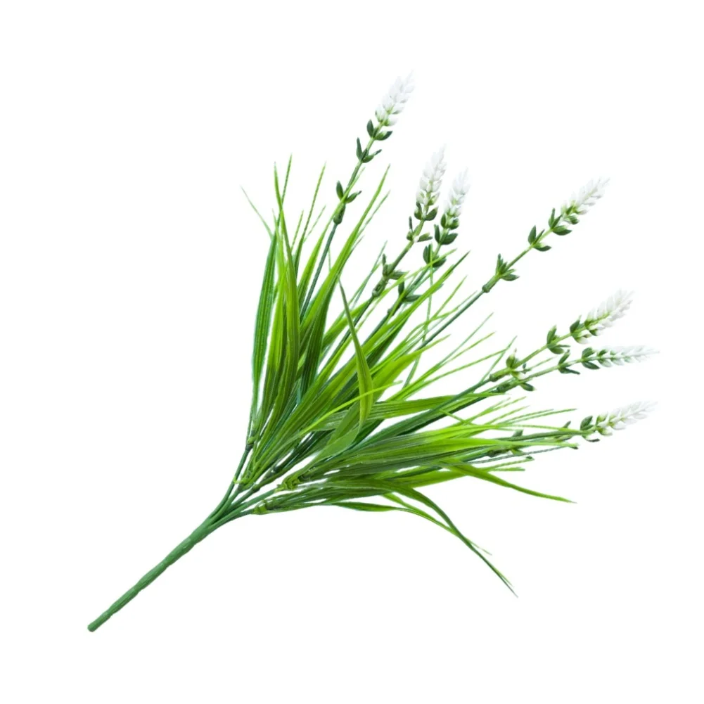 Artificial Lavender Ears Plastic Floral Decor for Wedding Arch Outdoor Event Home Interior Photography 35cm Realistic