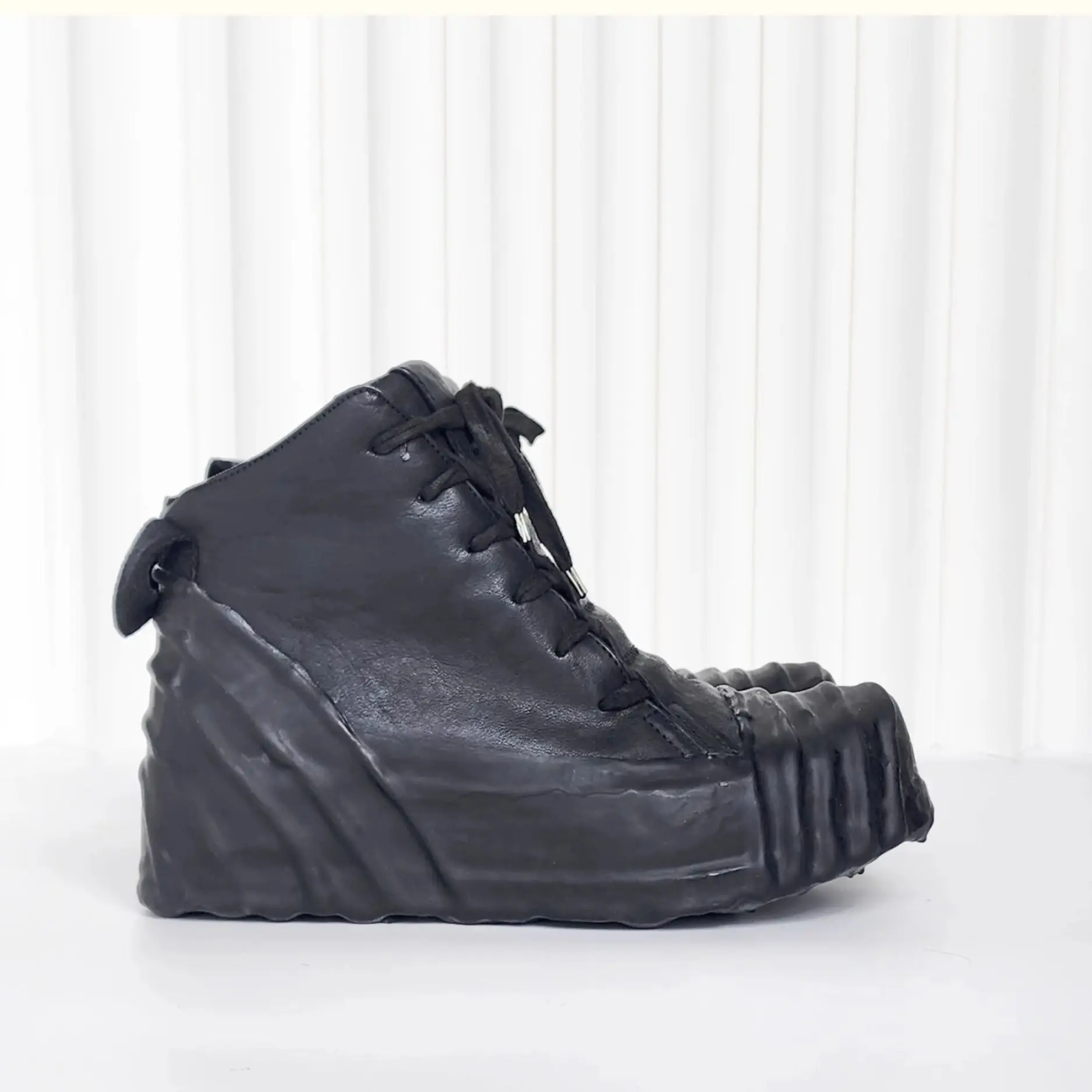 

Dark Vangue, оригинальная мужская повседневная модная обувь ручной работы из конской кожи в стиле ретро с высоким берцем и потертостями