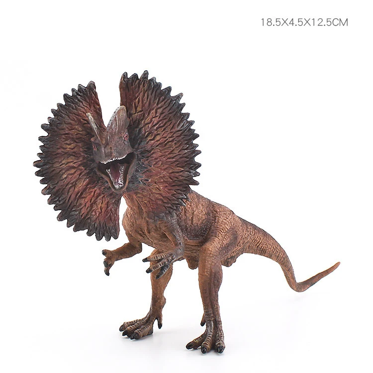 Juguetes de animales cognitivos para niños, dinosaurio Jurásico, Velociraptor, Dilophosaurus, boca divertida, adorno de escritorio móvil, modelo de juguete