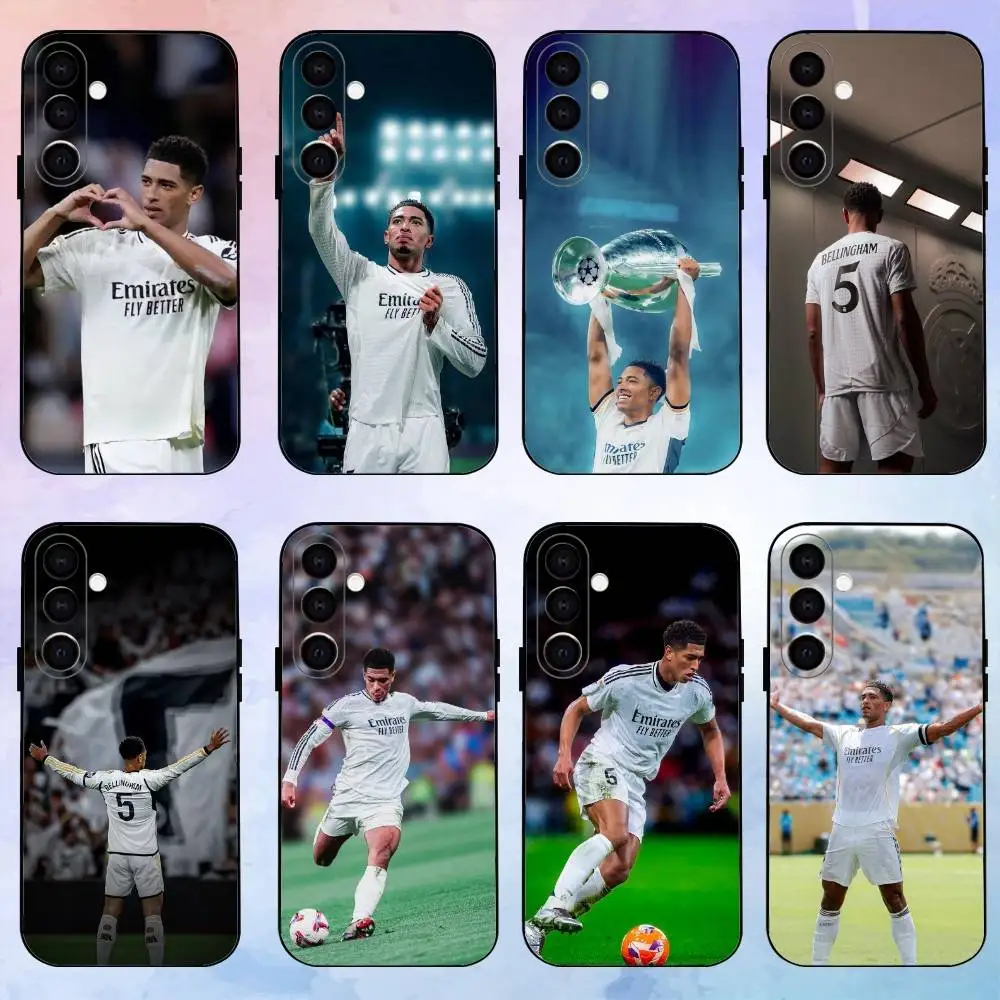 

COOL Football J-Jude Real M-Madrid Phone Case For Samsung Galaxy A73,31,32,72,41,53,52,71,22,Soft Black Cover2G