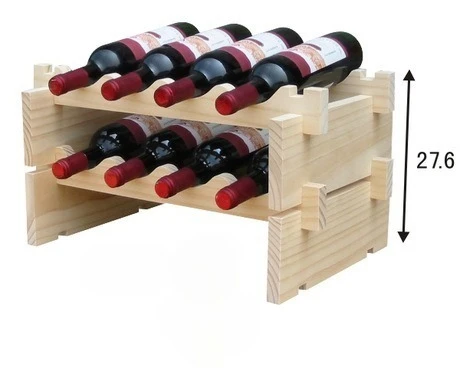 Multi-layer Fashion European Creative Wine Rack Solid Wood Wine Rack Non-wall Hanging Wine Rack DIY Bar Accessories Home Bars