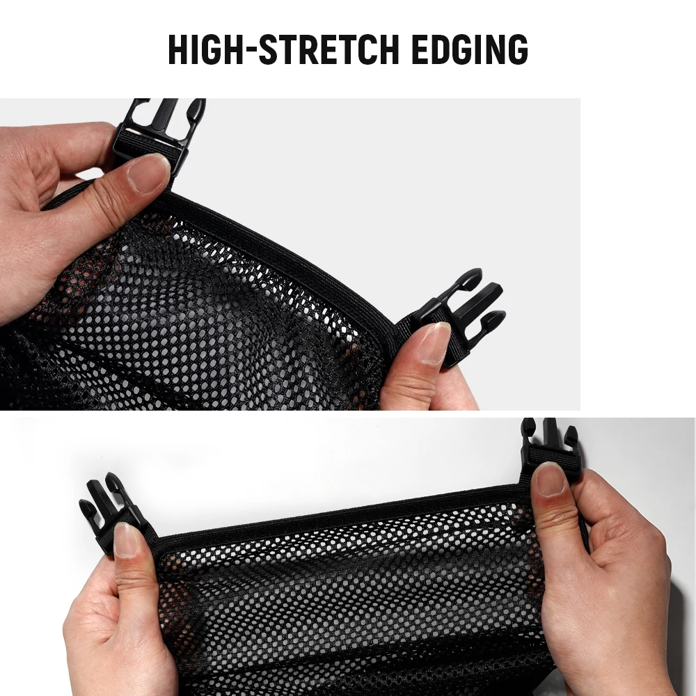 Taktische Helmnetzabdeckung Outdoor Freizeitrucksack Netz-Tasche Multifunktionales Rucksackzubehör – Detail 7