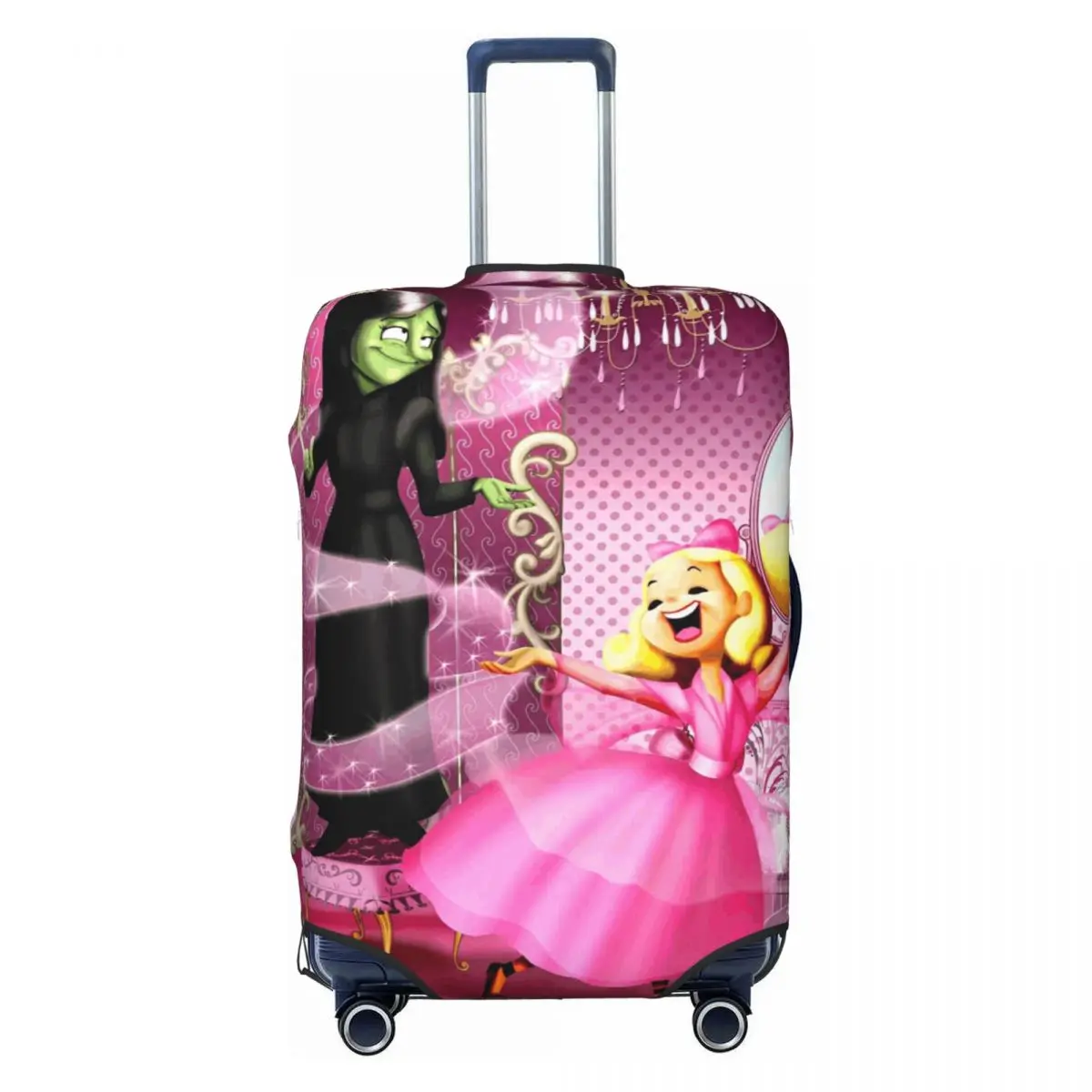 

Wicked For Good Glinda And Elphaba Suitcase Cover Travel Protector Holiday Elastic Luggage Supplies