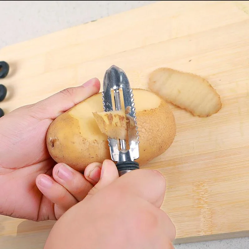 Kitchen Potato Peeler Stainless Steel Fruits Vegetables Planer Professional Fast Safe Grater Scraper Hand Tool Gadget