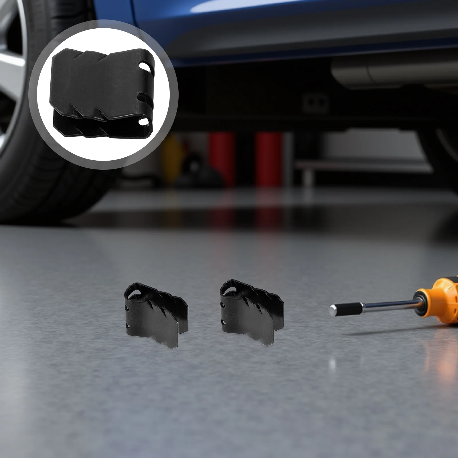 

100pcs Car Mud Guard Fixing Clip Universal Metal U-Clips For Bumper Retainer Mud Flap Bracket Engine Splash Shield Body Clips