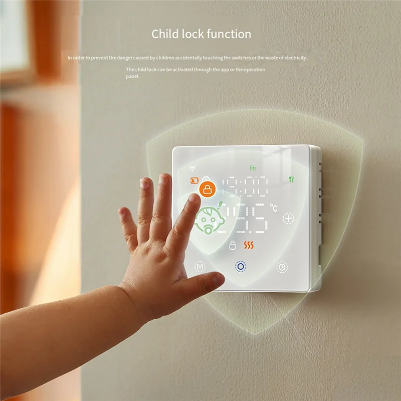 AS95-Wifi Slimme Thermostaat Tuya APP Spraakbesturing Voor Gas Boiler Voor Water/Elektrische Vloerverwarming Afstandsbediening Temperatuur A