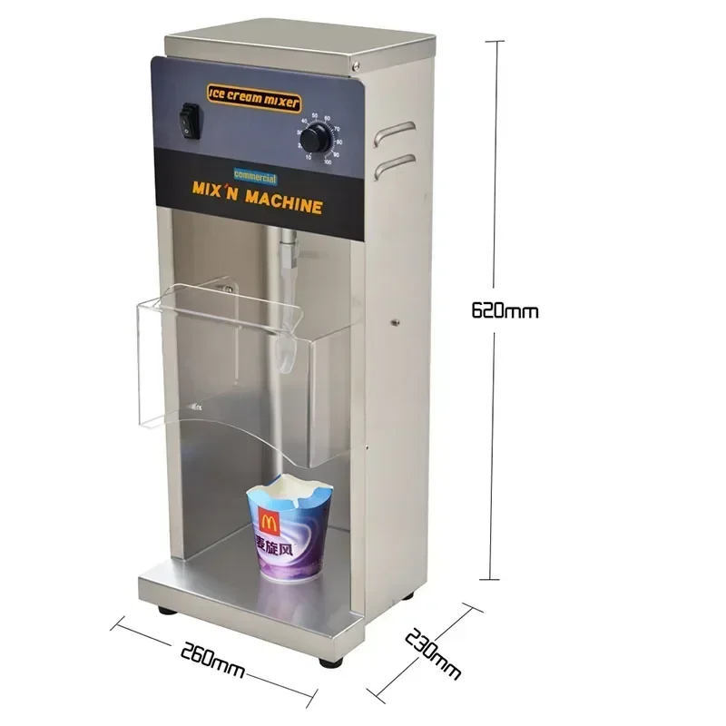 

8000rpm Snowstorm Ice Cream Mixer 110v/220V Fruit Nut Ice Cream Blender Gelato Machine Milk Tea Soft Ice Cream Flurry Machine