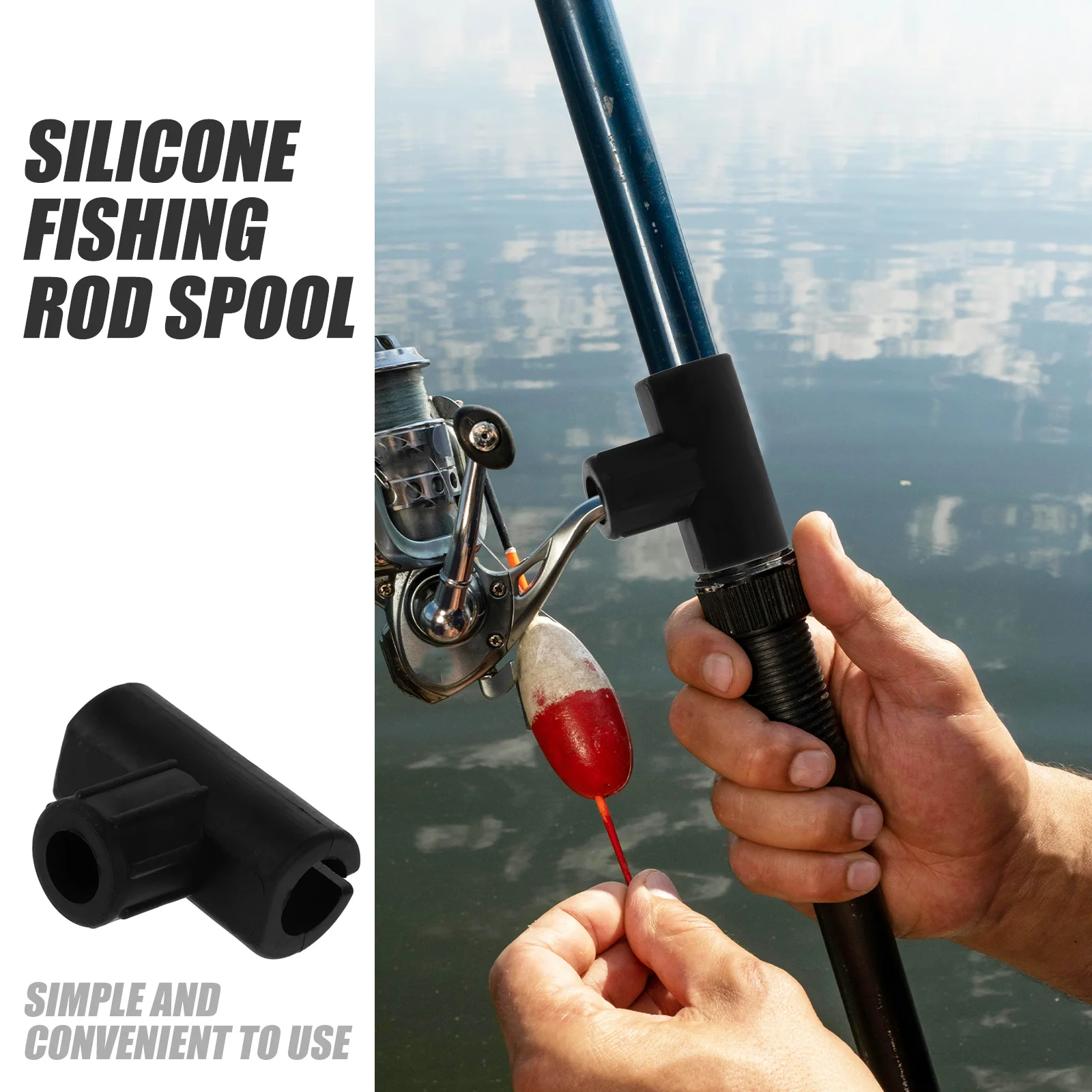 

10Pcs Durable Fishing Line Spools Connector Easy Winding Storage Anglers Outdoor Tackle Replacement Adapter Spool Connector