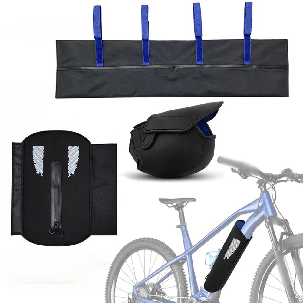 

For Electric Bike Cover Set Neoprene Material for Motor and Battery Oxford Fabric Handlebar Cover Dust and Protection