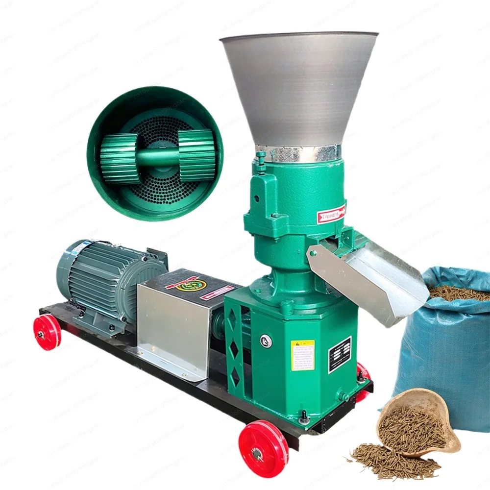 

Гранулятор KD 150 с двумя валками, простое управление, для производства кормов для птицы, для малых ферм и домашнего использования.